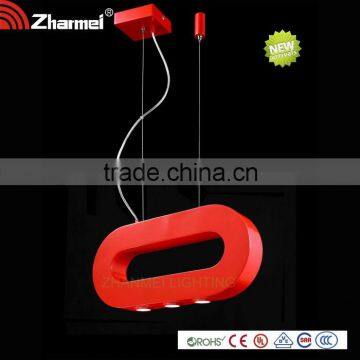 Modern Crystal decorative LED Red Pendant Lamp