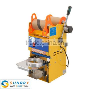 Plastic cup heat sealing machine output 300-500 P/H cup sealer machine 95/75 yogurt cup sealing machine for CE                        
                                                Quality Choice