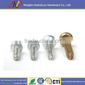 Phillips pan head zinc coated thread forming screw for plastic locking