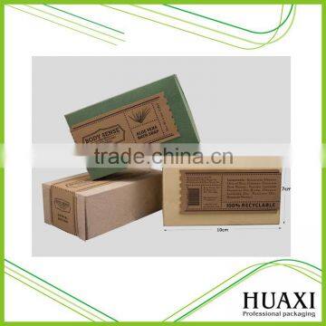 Eco-friendly Custom Soap Packaging Box, Kraft Paper Soap Packaging Box