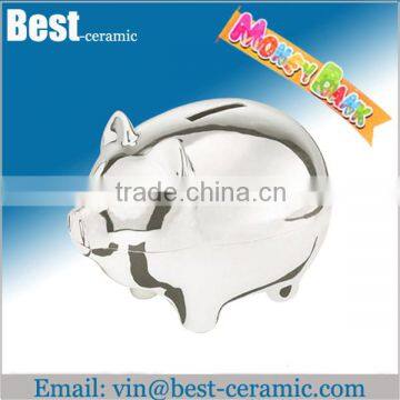 ceramic silver money box