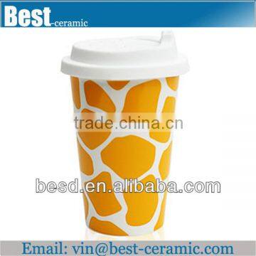 travel coffee ceramic handleless cup