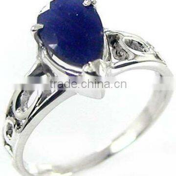 Beautiful ! BLUE SAPPHIRE Ring & .925 Sterling silver Ring Online Silver Jewelry Wholesaller