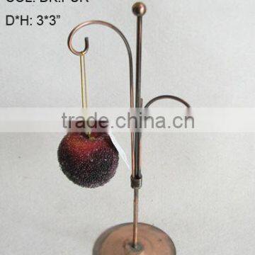 2013 New Artificial Fake Fruits Christmas 3*3" Artificial Sugar Plum With Glitter Christmas Tree Decoration