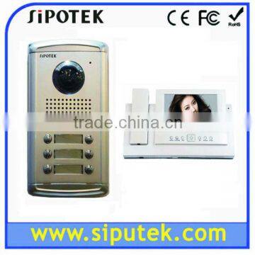 4 wire multi apartment color video door phone