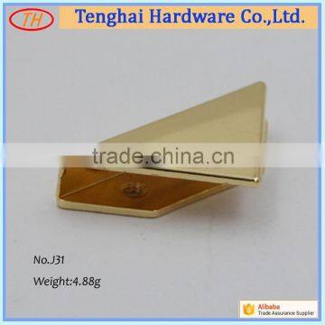 Fashion metal small triangle bag corner protect for bag accessory