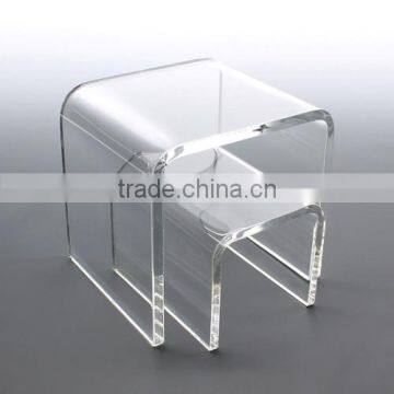 Large Quality Clear Acrylic riser display, plexiglass risers