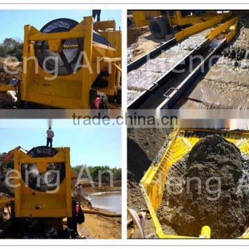 100-300 ton/h Mobile Gold Trommel Wash Plant