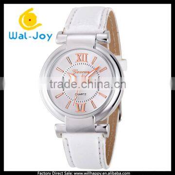 WJ-5338 2016 fashion charming multicolor best selling Geneva leather strap women watches