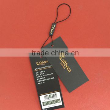 custom high quality fashion paper hang tag, hang tag for garment