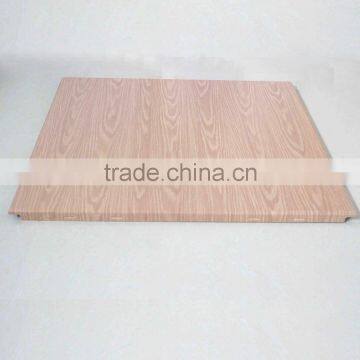 600 * 600mm Wood Grain Suspended Aluminum Ceiling Open Frame Ceiling Clip In Ceiling Tile photo-2