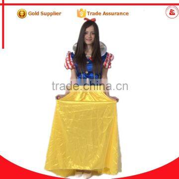 hot sales adult snow queen costume dress fancy snow white princess dress