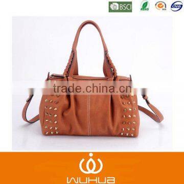 2014 Latest Quality Studded Pu Handbag/Satchel Bags