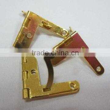 High Quality Metal Quadrant Hinge,Cheap Price Iron Material T Shaped Hinge,Gold Color Box Hinge