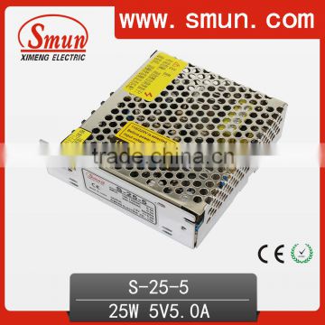 S-25-5 Switch Mode Power Supply 25W 5V 5A With High Reliability