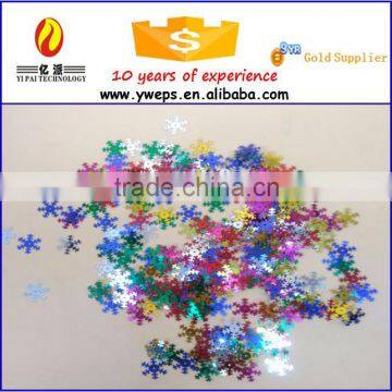 YIPAI craft Accessories colorful snowflake glitter sequins