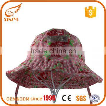 Cotton sun hat women outdoor with flap flower snapback hats custom