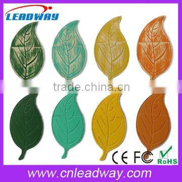 Wooden Leaf Shaped USB 2.0 Flash Drive 64MB-64GB