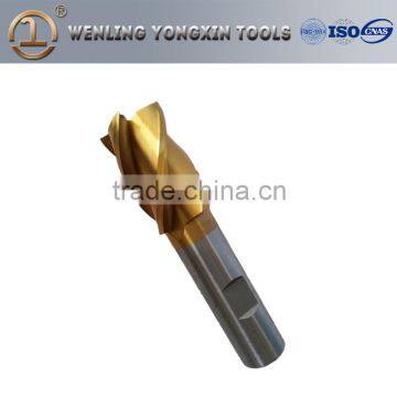 TiN-Coated straight shank end mills 4F/5F/6F with high-precision