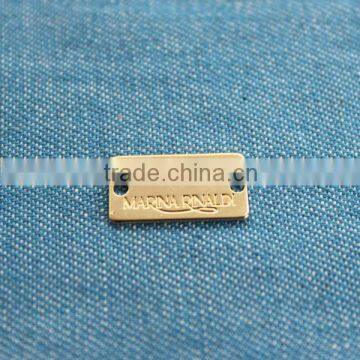 famous brand metal label for garment