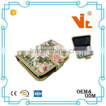 V-PB030 Custom Printing 28 Compartments Notebook PU Leather 7 Day Pill Box