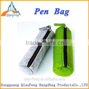 Professional portable felt cylinder pen bag /Felt pen bag /High-grade pen bag