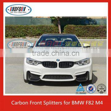FRONT SPLITTERS FOR BMW F80 M3 FOR F82 M4 CARBON FIBER LIP SPLITTER photo-4