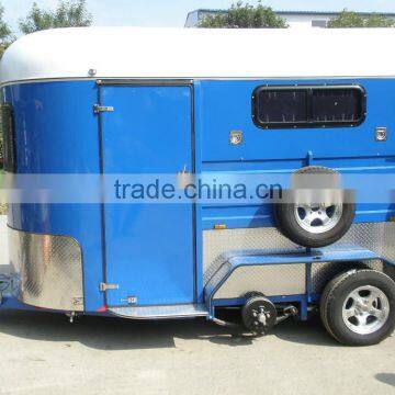 2 horse straight load float Extended Height & Length