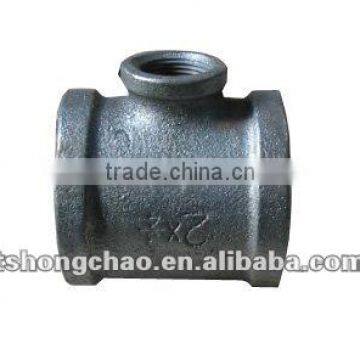 black malleable iron casting parts tee