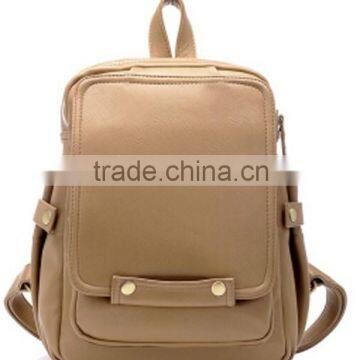 Brand designer fashion lady trendy backpack;New fancy travel sitiching trendy backpack