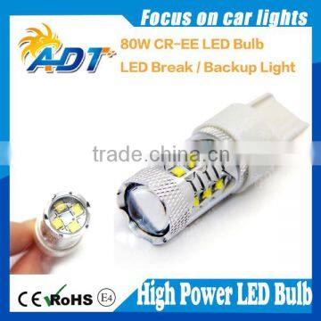 High quality 80W White DC 12-24V CR EE 7440 led fog lights with 1156, H16, H7,H8,H15,9006 base