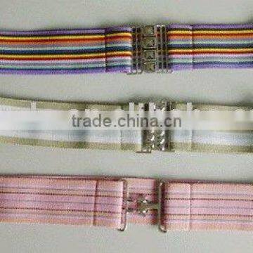 Elastic Striped Belt/ Elasticated Cinch Belt