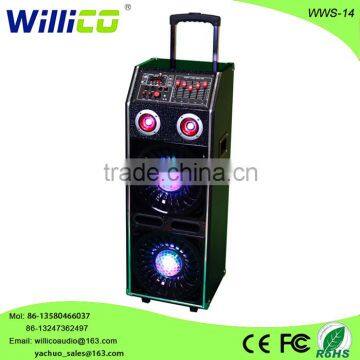 Hot Portable Trolley Wooden Stage Speakers For Sale