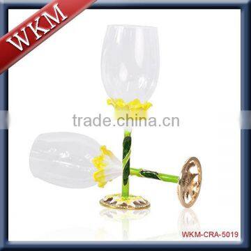 Iris Flower Hot Sale Classic Artwork Champagne Glass Quality Choice photo-3