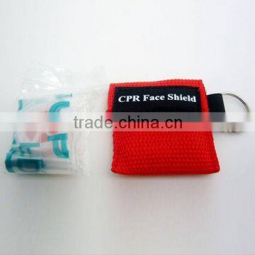 PVC disposable CPR mask face shield for first aid training(OEM)