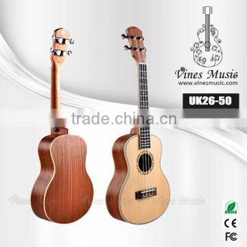 26 inch china ukulele manufactory sapele tenor ukulele(UK26-50)