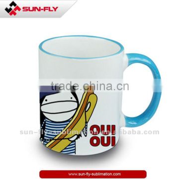 Sublimation Ceramic Color Rim Mug (SFS-MG03)