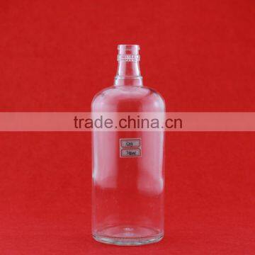 High quality low price carboyest wine bottles long neck clear bottles woman shape whiskey bottles