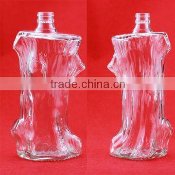 Cheapest Huaman Body Glass Bottle Wine Glass Bottle Crown Cap Glass Bottle