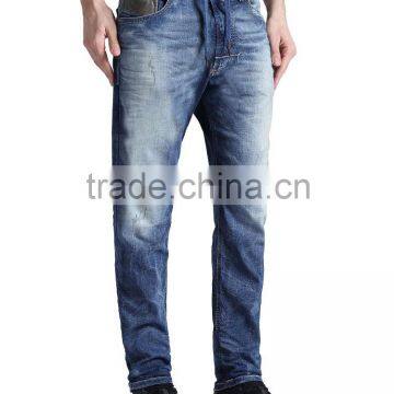 Hot Sale! carrot men jeans blue