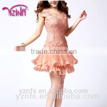 Made to order china pink bridesmaid dresses