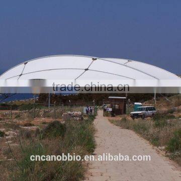 PTFE tension fabric architecture membrane structure and textile architecture canopy for Ocean Museum in Malta