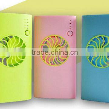 2016 Best Summer Gift Portable 5v Plastic Rechargeable Battery Usb Cooling Fan Power Bank With Strong Wind photo-6