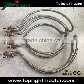 U shape Topright 6kw Water immersion tubular heater customized factory dia 8mm electric air tubular heater