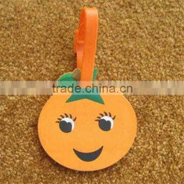 Fashion 3d Smile Orange Custom Made Luggage Tag