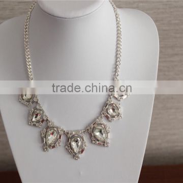 Qingdao JSY Jewerly Factory Cheap Price White Gem Necklace N0050-2