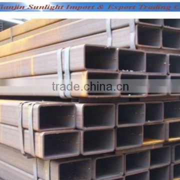 thin wall black rectangular steel tube