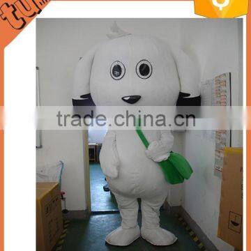 2015 hot sale cheap popular plush dog cartoon character mascot costumes / dog costume for adults for promotion