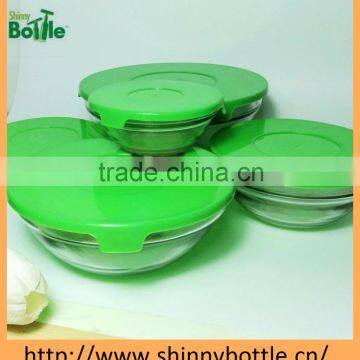 glass microwave oven bowl set 5pcs