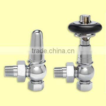 Thermostatic and lock shield valve